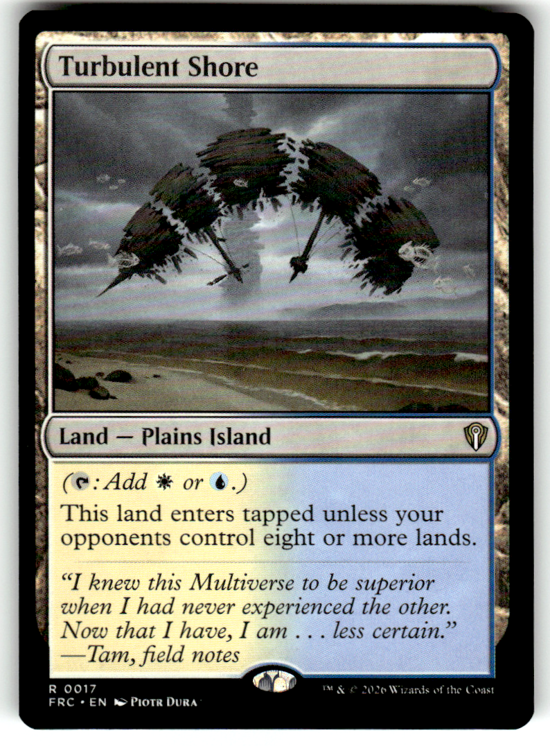 Turbulent Shore Commander: Reality Fracture 17 R Magic: The Gathering Near Mint