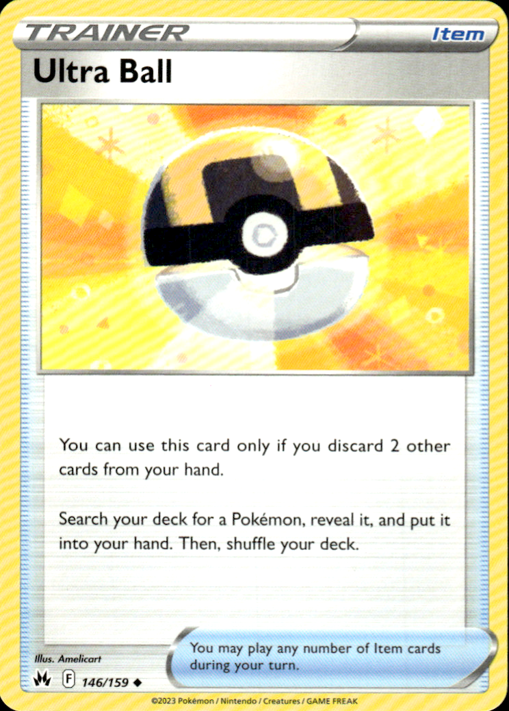 Ultra Ball Crown Zenith 146/159 Uncommon Pokémon — English Near Mint