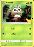 Rowlet McDonald's 25th Anniversary Promos 007/025 Promo Pokémon — English