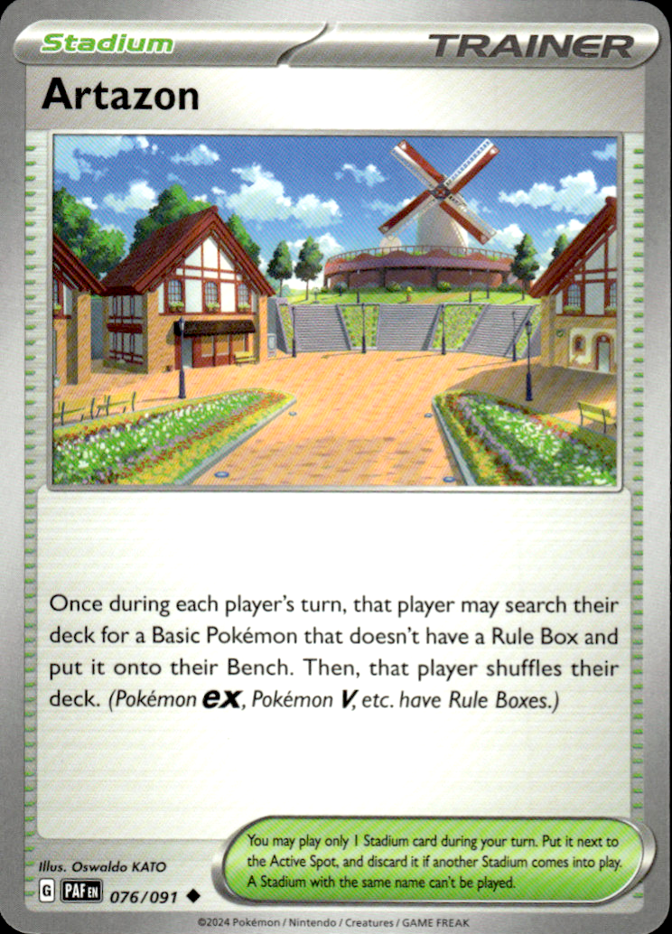 Artazon Paldean Fates 076/091 Uncommon Pokémon — English Near Mint