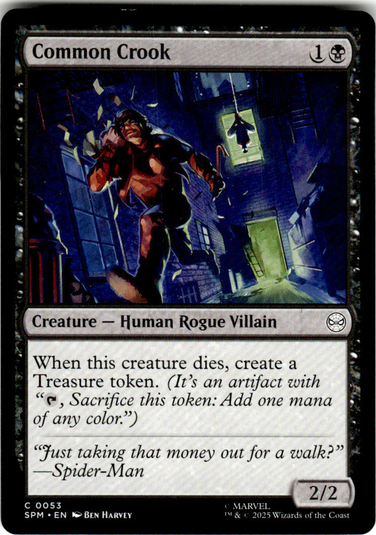 Common Crook Marvel's Spider-Man 53 C Magic: The Gathering Near Mint