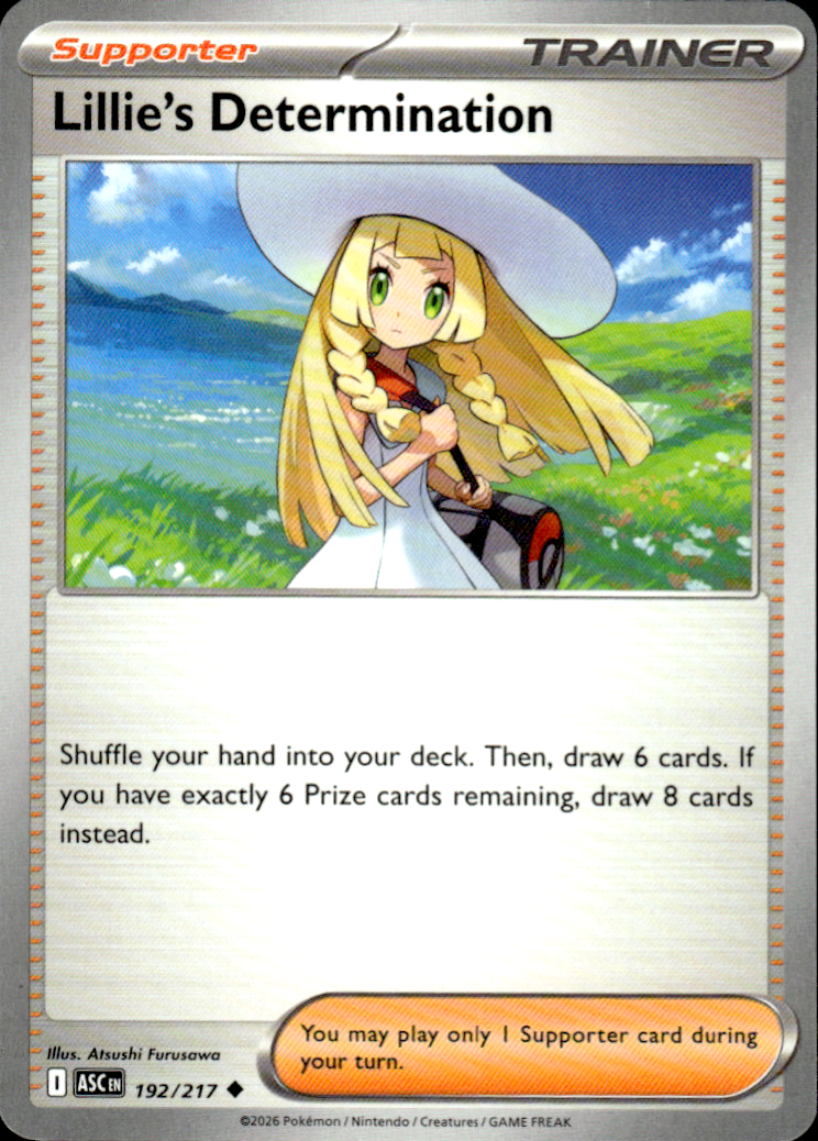 Lillie's Determination Ascended Heroes 192/217 Uncommon Pokémon — English