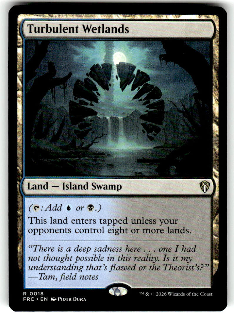 Turbulent Wetlands Commander: Reality Fracture 18 R Magic: The Gathering