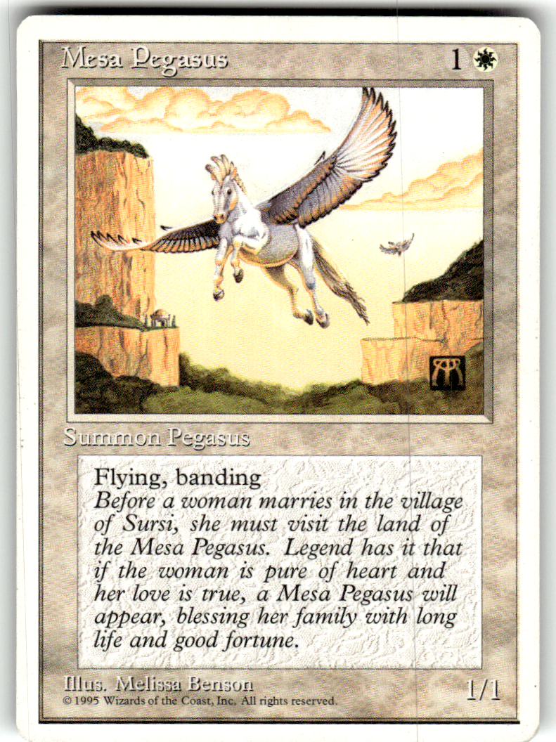 Mesa Pegasus Fourth Edition C Magic: The Gathering Lightly Played