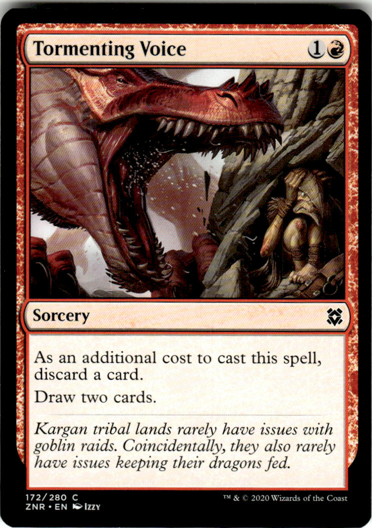 Tormenting Voice Zendikar Rising 172 C Magic: The Gathering Near Mint