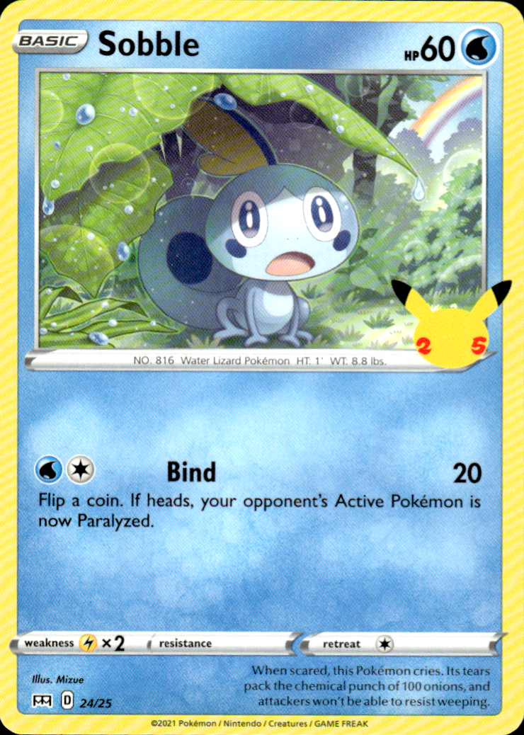 Sobble McDonald's 25th Anniversary Promos 024/025 Promo Pokémon — English