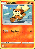 Growlithe SM Base Set 21/149 Common Pokémon — English Near Mint