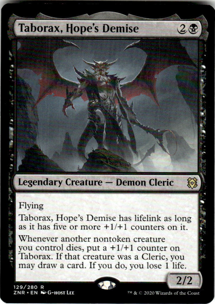Taborax, Hope's Demise Zendikar Rising 129 R Magic: The Gathering Near Mint