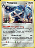 Metagross Silver Tempest 119/195 Holo Rare Holo Pokémon — English Near Mint