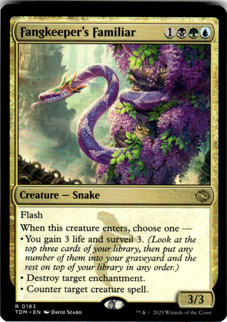 Fangkeeper's Familiar Tarkir: Dragonstorm 183 R Magic: The Gathering Near Mint