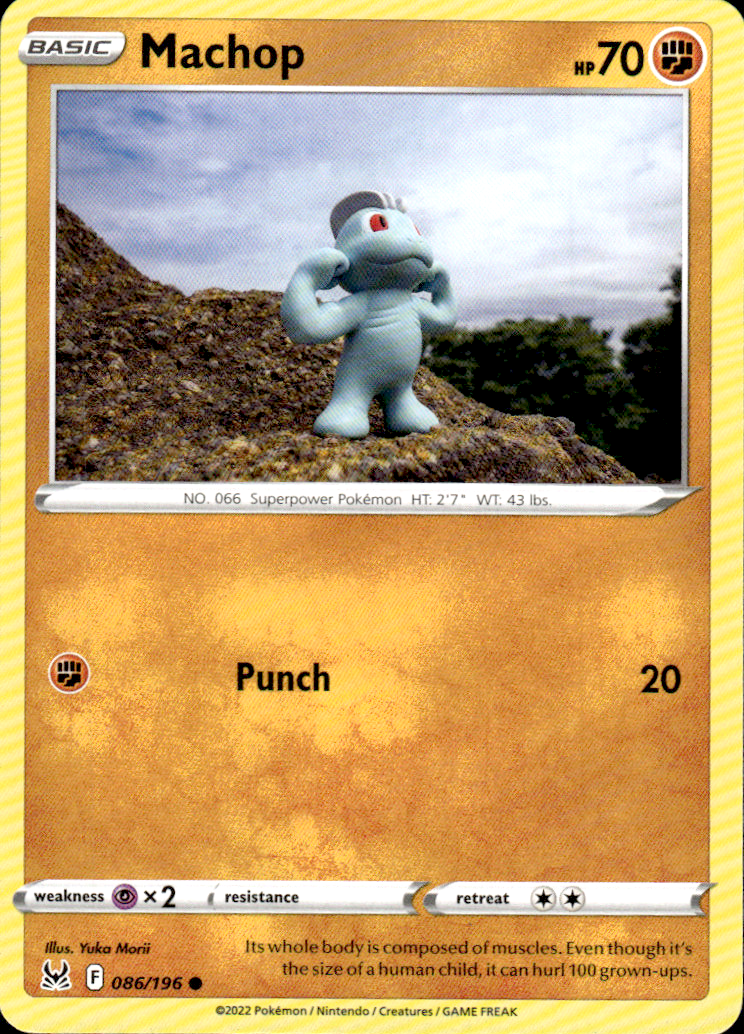 Machop Lost Origin 086/196 Common Pokémon — English Near Mint