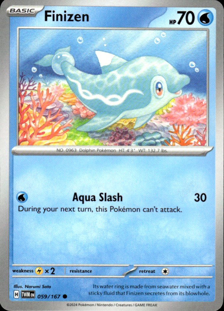 Finizen Twilight Masquerade 059/167 Common Pokémon — English Near Mint