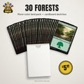 MTG Mono-Color Land Pack – 30 Forests + Deck Box — Near Mint