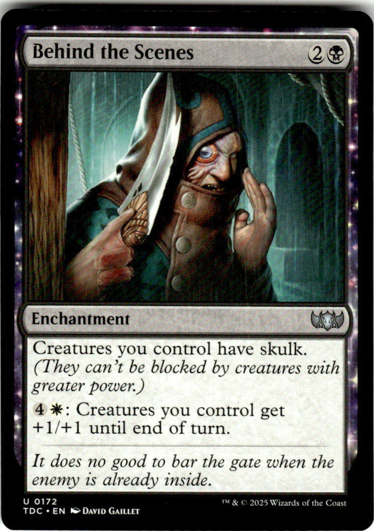Behind the Scenes Commander: Tarkir: Dragonstorm 172 U Magic: The Gathering