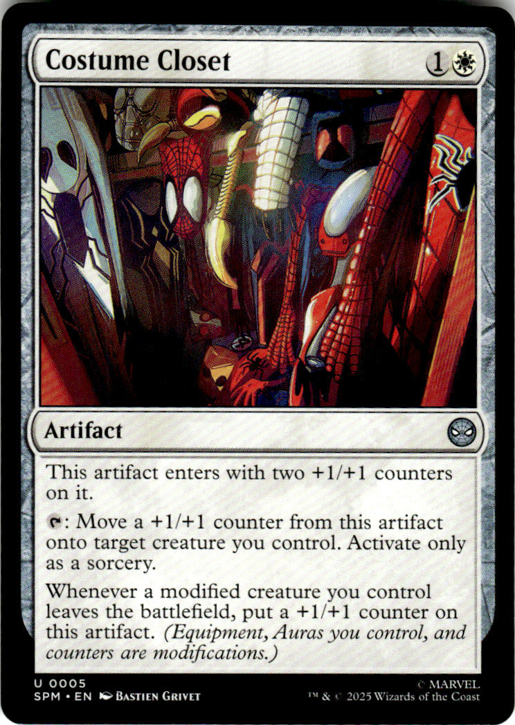 Costume Closet Marvel's Spider-Man 5 U Magic: The Gathering Near Mint