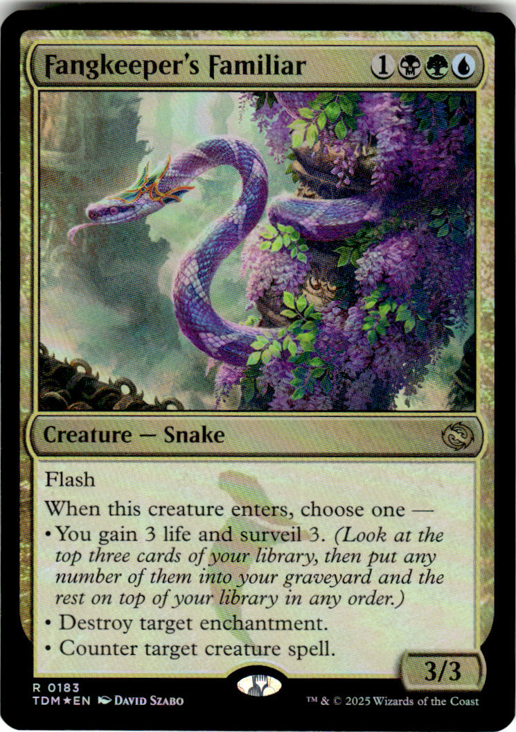 Fangkeeper's Familiar Tarkir: Dragonstorm 183 R Foil Magic: The Gathering