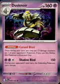 Dusknoir Prismatic Evolutions 037/131 Rare Holo Pokémon — English Near Mint