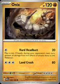 Onix Paradox Rift 090/182 Common Pokémon — English Near Mint