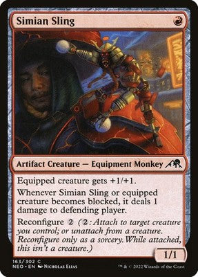 Simian Sling NEO 163 NM Magic: The Gathering
