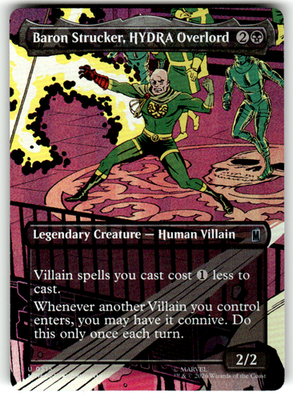 Baron Strucker, HYDRA Overlord (Borderless) Marvel Super Heroes 315 U Foil