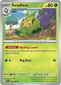 Swadloon 002/086 SV: White Flare Reverse Holofoil Pokémon TCG