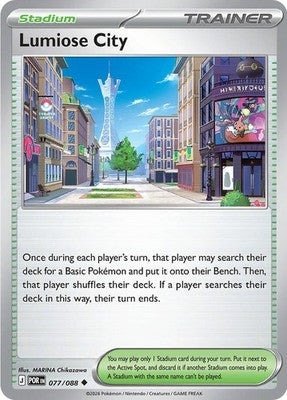 Lumiose City 077/088 ME03: Perfect Order Reverse Holofoil Pokémon TCG