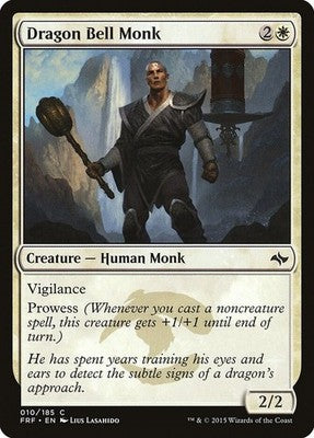 Dragon Bell Monk FRF 10 NM Magic: The Gathering