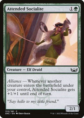 Attended Socialite SNC 133 Foil NM Magic: The Gathering