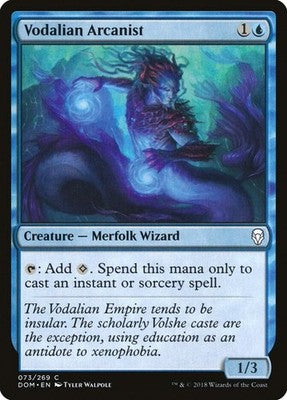 Vodalian Arcanist DOM 73 NM Magic: The Gathering