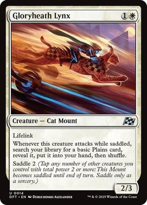 Gloryheath Lynx DFT 14 NM Magic: The Gathering