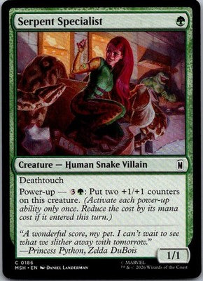 Serpent Specialist 186 Common Marvel Super Heroes Magic: The Gathering Near Mint