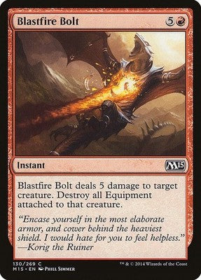 Blastfire Bolt M15 130 NM Magic: The Gathering