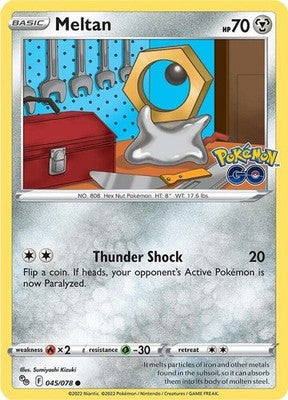 Meltan 045/078 Pokemon GO Reverse Holofoil Pokémon TCG