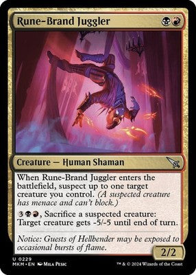 Rune-Brand Juggler MKM 229 NM Magic: The Gathering