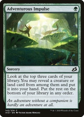 Adventurous Impulse IKO 142 NM Magic: The Gathering