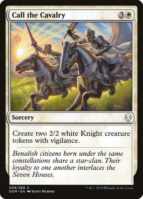Call the Cavalry DOM 9 NM Magic: The Gathering