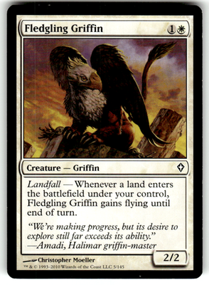 Fledgling Griffin Worldwake 5 C Magic: The Gathering Lightly Played