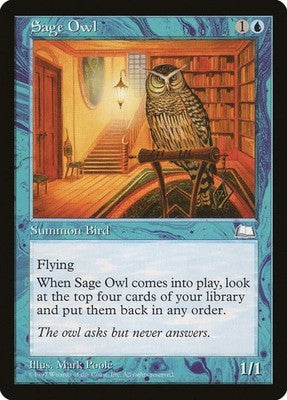 Sage Owl WTH 52 LP Magic: The Gathering