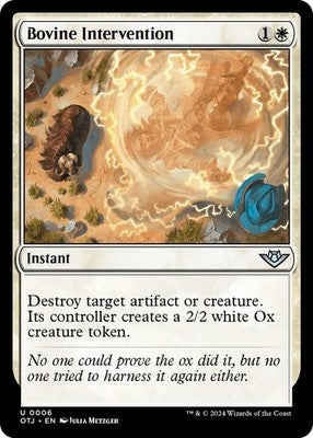 Bovine Intervention OTJ 6 NM Magic: The Gathering