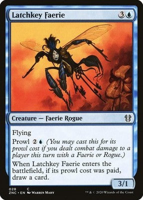 Latchkey Faerie ZNC 28 NM Magic: The Gathering