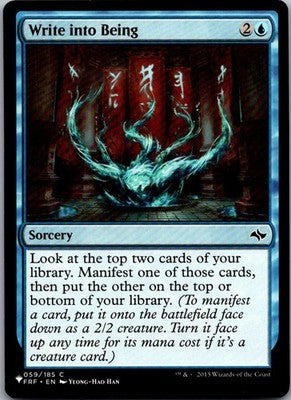 Write into Being 59 Common The List Reprints Magic: The Gathering Near Mint