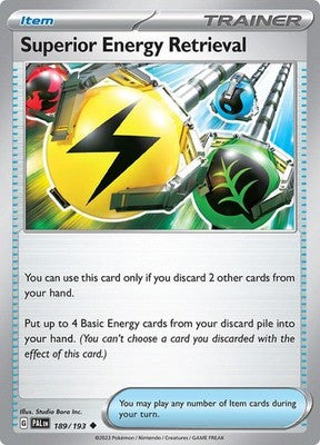 Superior Energy Retrieval 189/193 SV02: Paldea Evolved Reverse Holofoil Pokémon