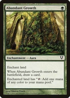 Abundant Growth AVR 167 LP Magic: The Gathering