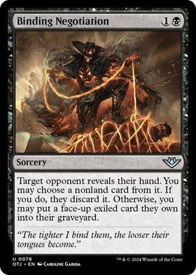 Binding Negotiation OTJ 78 NM Magic: The Gathering
