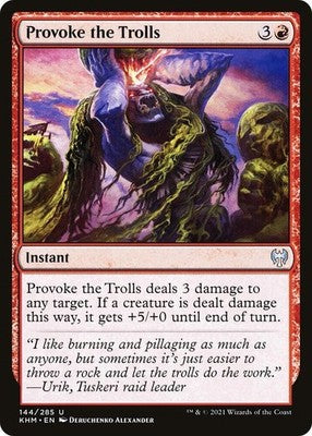 Provoke the Trolls KHM 144 LP Magic: The Gathering