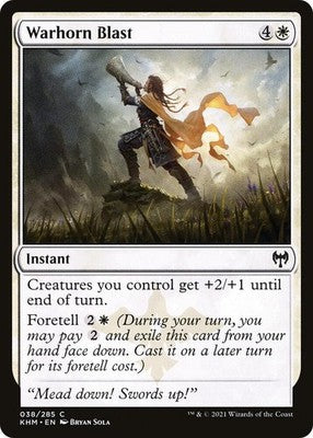 Warhorn Blast KHM 38 NM Magic: The Gathering