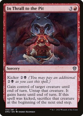In Thrall to the Pit DMU 132 Foil NM Magic: The Gathering