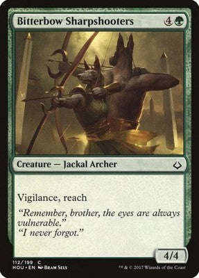 Bitterbow Sharpshooters HOU 112 NM Magic: The Gathering