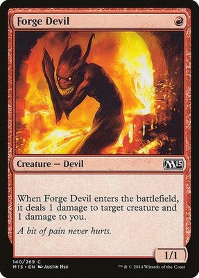Forge Devil M15 140 NM Magic: The Gathering