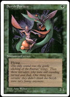 Scryb Sprites Fourth Edition C Magic: The Gathering Lightly Played